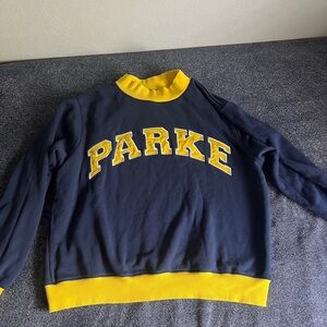 Parke Navy mockneck